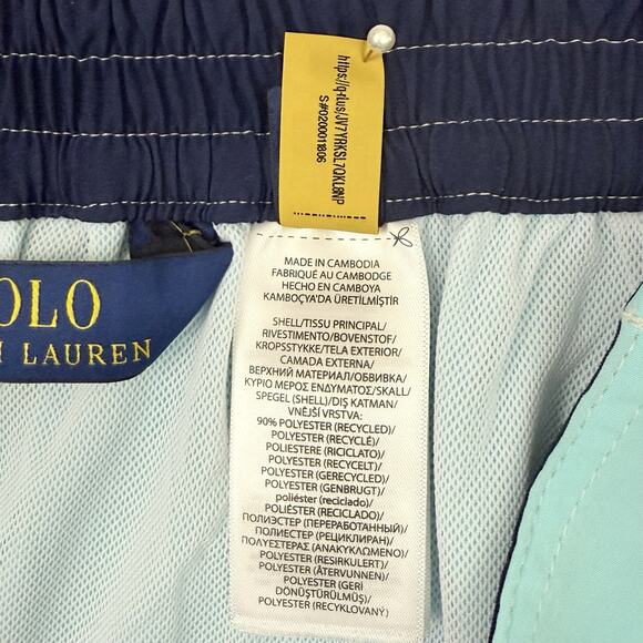 Polo Ralph Lauren Men’s Core Replen Swim Trunks Blue Size S NWT $85 - Picture 11 of 13